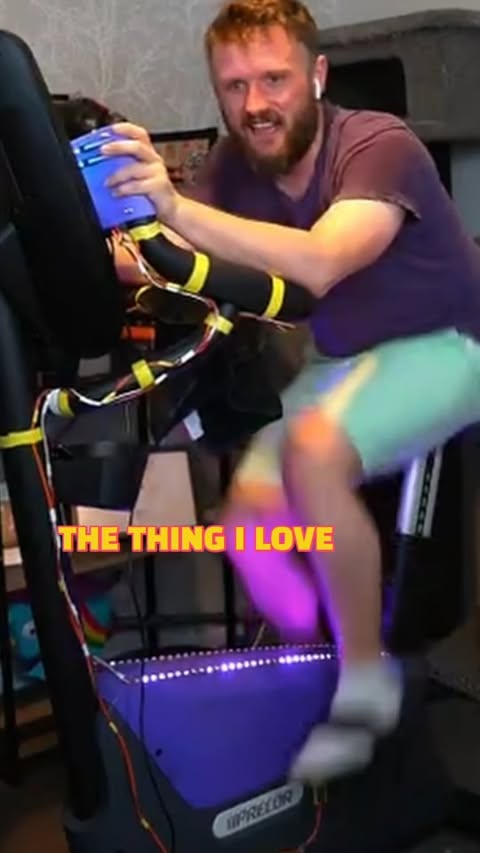 Instagram post by @rudeism for Anytime Fitness. Caption reads: [...] bike controller for @vindooly!....