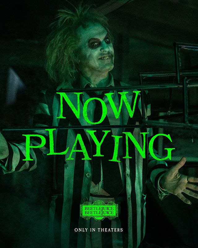 Instagram post by @warnerbros for Beetlejuice. Caption reads: Don’t miss out. #Beetlejuice #Beetlejuice is now....