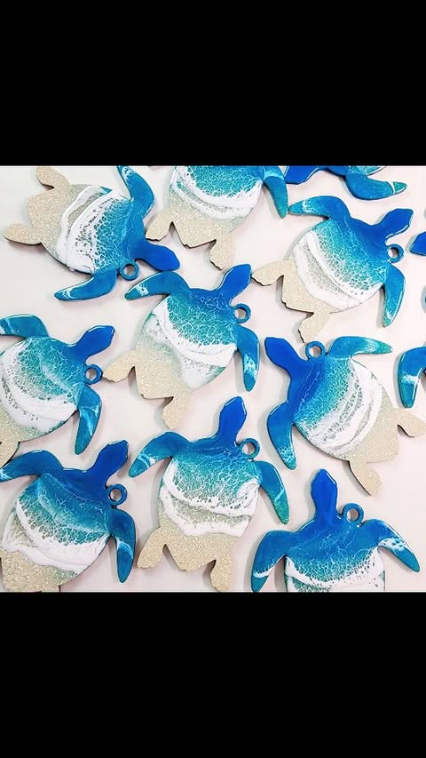 Instagram post by @craftedbyrachel for Eye Candy Pigments. Caption reads: Ornaments!! If only the process was really this....