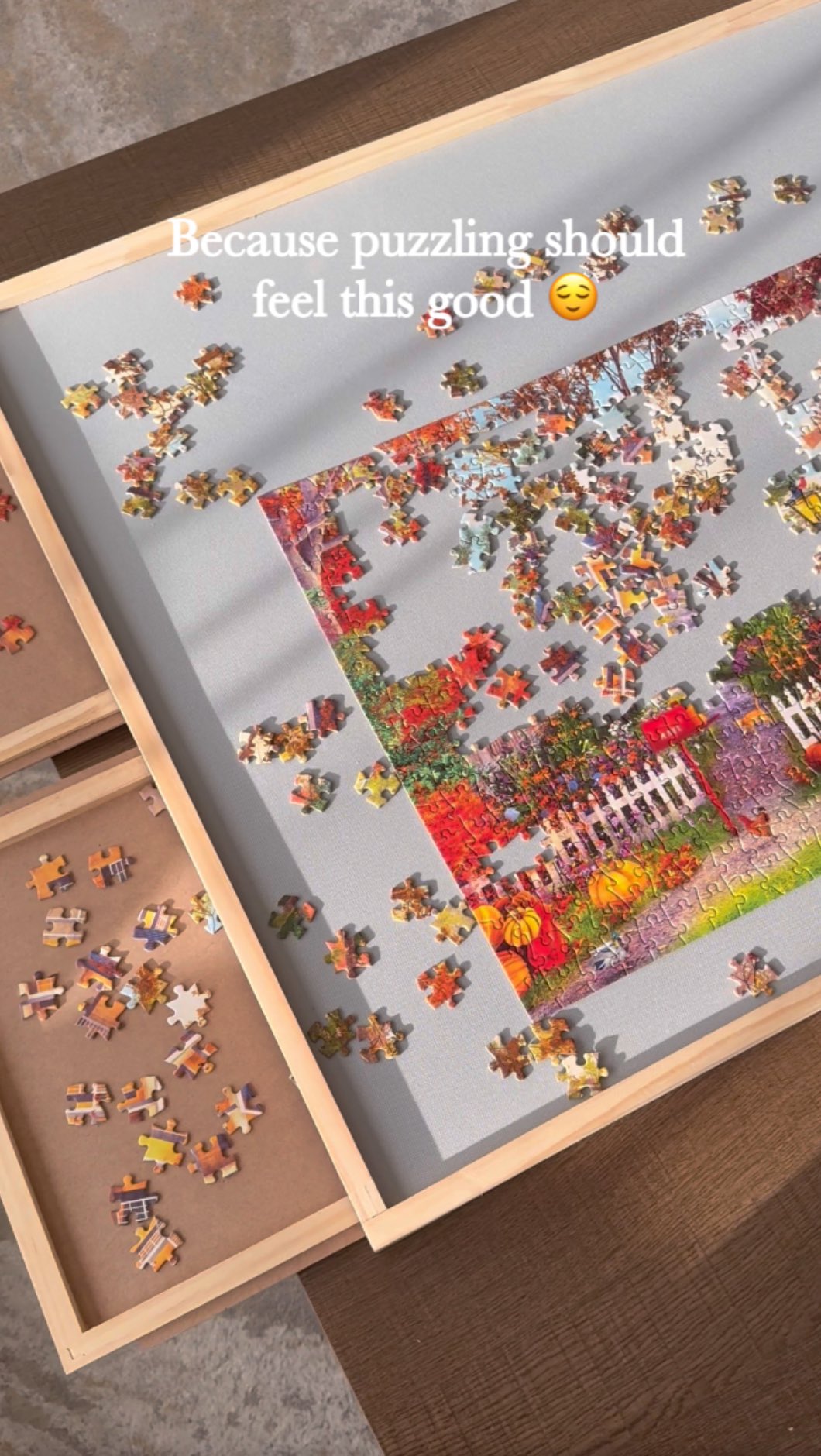 Instagram post by @kate_cleanhome for All4JIG. Caption reads: This is a Must-Have for Puzzle Fans! This puzzle....