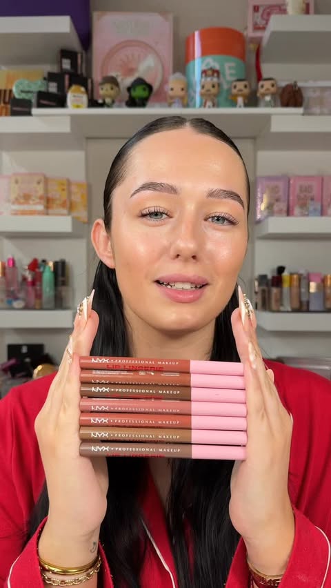 Instagram post by @ellemoonz for NYX Professional Makeup. Caption reads: #AD The best lip liner stains ever made… YES I....