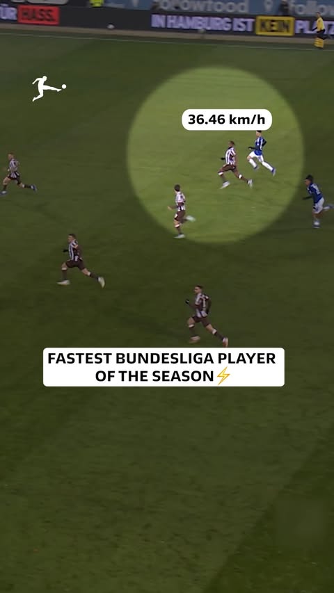 Instagram post by @bundesliga for Amazon Web Services. Caption reads: [...] which is why he features in our....