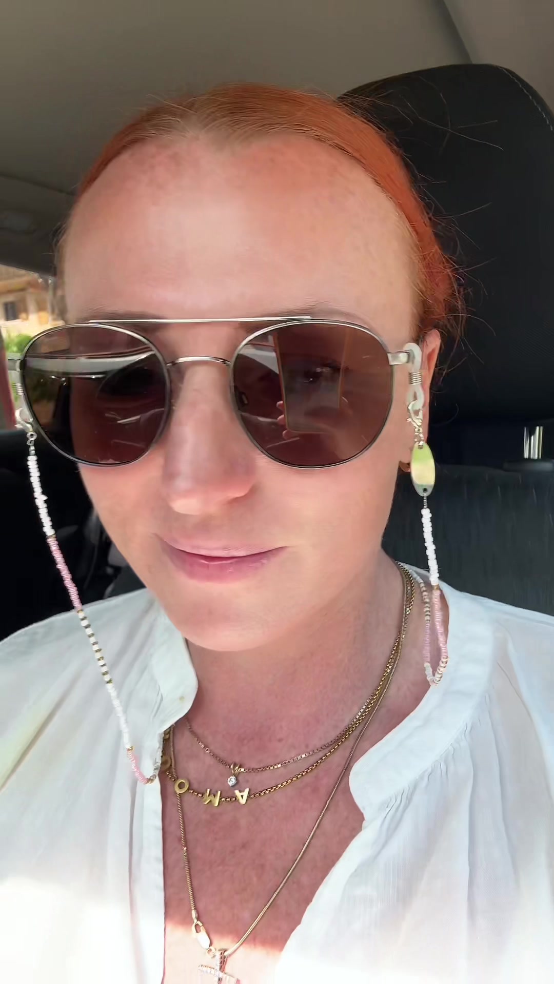 TikTok post by @emmacolseynicholls for ROXY. Caption reads: [...] my sunglasses this summer time @ROXY FRANCE....