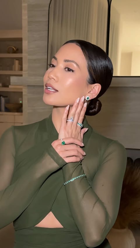 Instagram post by @jessimalay for Effy Jewelry. Caption reads: You know I love a monochromatic look and that....