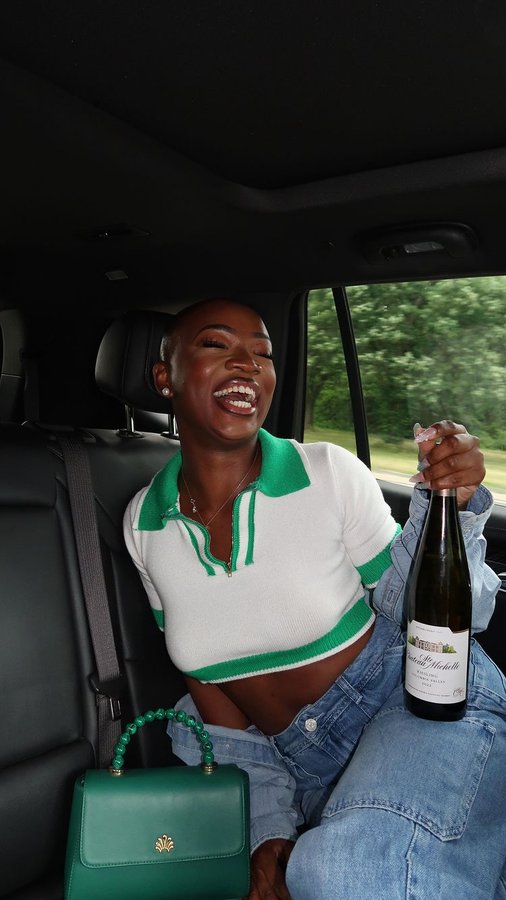 Instagram post by @the_odditty for Chateau Ste. Michelle Winery. Caption reads: #ad Learning to enjoy things solo has been one of....