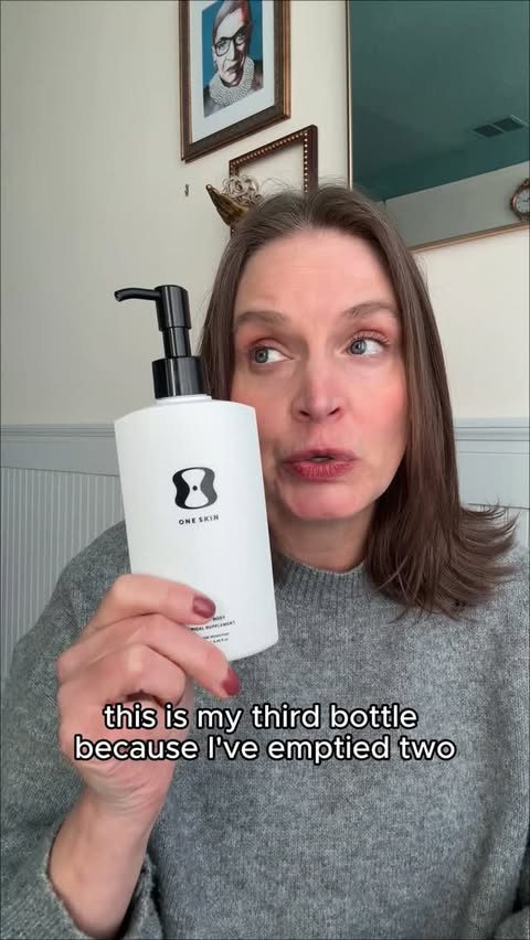 Instagram post by @heyshannonlee for OneSkin. Caption reads: Twelve weeks with @oneskin.co OS-01 BODY and I can....