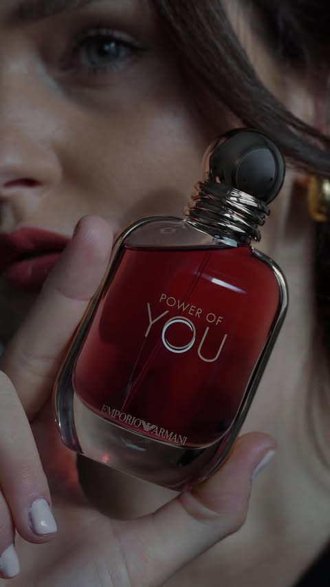 Instagram post by @mandy.kr for brandsyoulove.de. Caption reads: [...] #armanifragrance #powerofyou....
