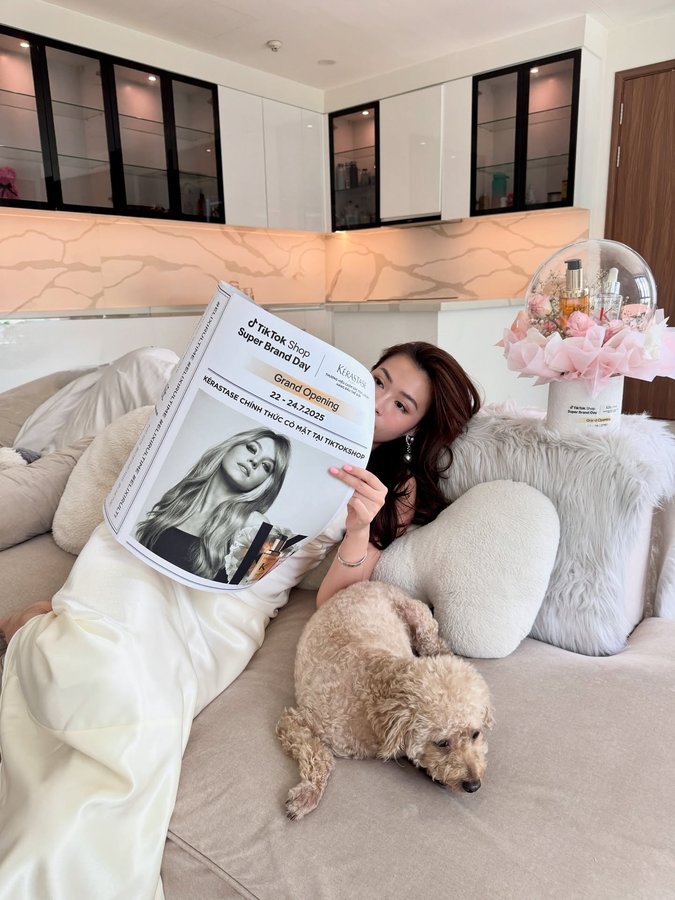 Instagram post by @newynni for Kérastase. Caption reads: [...] #kerastasepartner 

Kérastase is now on....