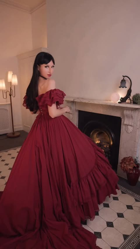 Instagram post by @andreasfashiongalaxy for Fanciful Doll. Caption reads: How to style this fancy dress in countless ways....