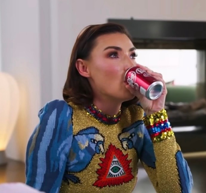 Instagram post by @bronwynnewport for Dr Pepper. Caption reads: This season’s real MVP? My emotional support....