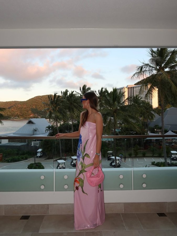 Instagram post by @mattiegouman for Mecca Cosmetica. Caption reads: The most incredible first day here w....