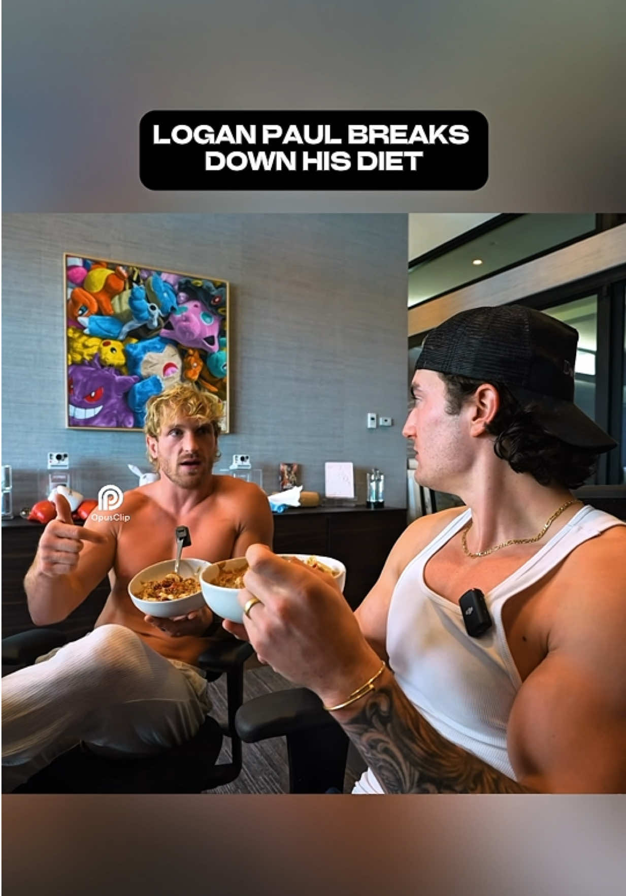 TikTok post by @primenewsclips for DrinkPrime. Caption reads: [...] #loganpaul #jessejameswest #drinkprime #vlog....