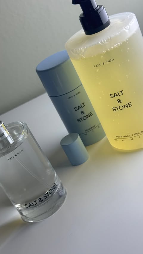 Instagram post by @undivided_honesty for SALT & STONE. Caption reads: [...] Most of the scents from Salt & Stone lean on....