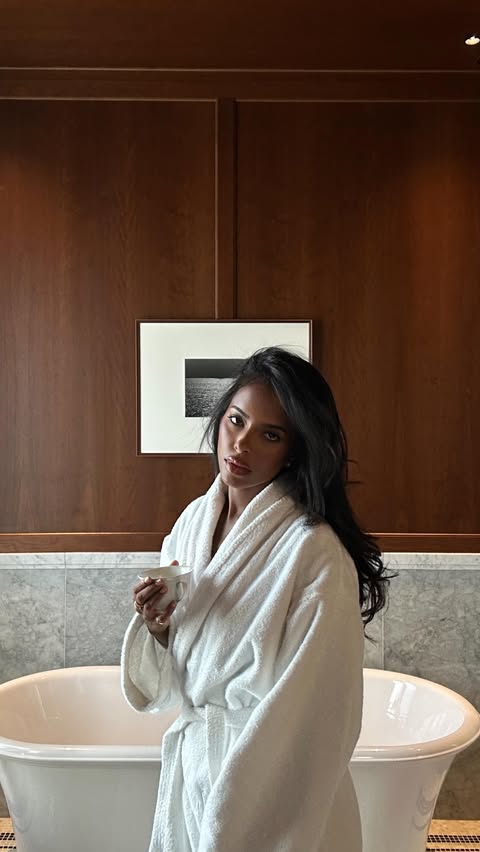 Instagram post by @alicejoythomas for OSEA Malibu. Caption reads: Pamper yourself this winter with clean, vegan,....