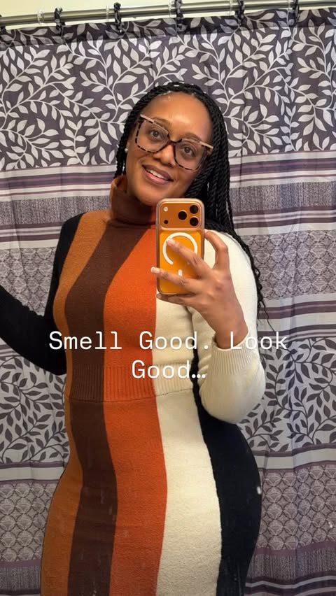 Instagram post by @mrz_momboss for Shapermint. Caption reads: [...] Scoop Neck Mid-Thigh Bodysuit from....
