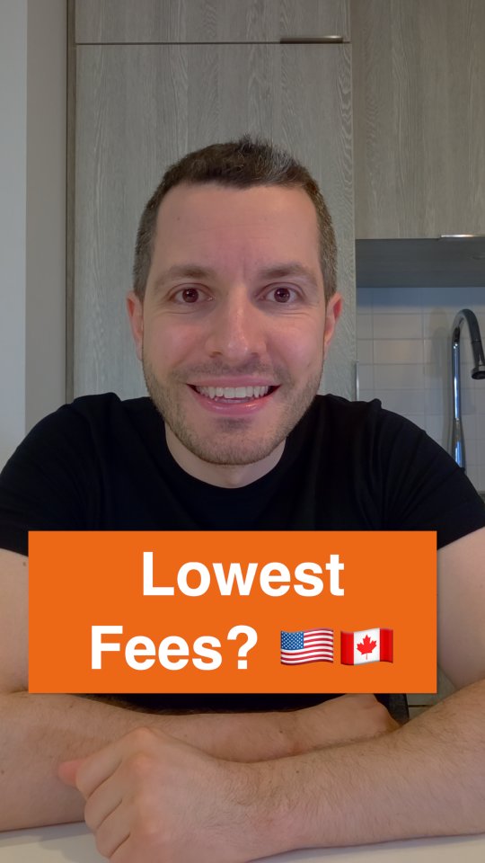 Instagram post by @canadiantshirt for moomoo. Caption reads: LOWEST Fees for US Investing? 🇺🇸🇨🇦

Moomoo has....