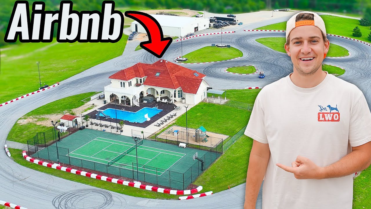 YouTube post by @CboysTV for Valvetronic. Caption reads: Airbnb Drift Mansion!.