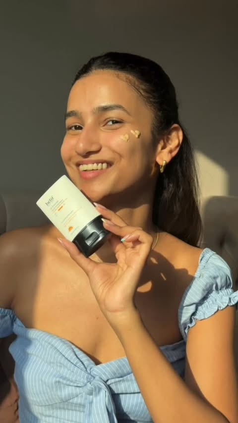 Instagram post by @tishajainn for belif USA. Caption reads: Believe me, the @belifindia UV Protector Multi....