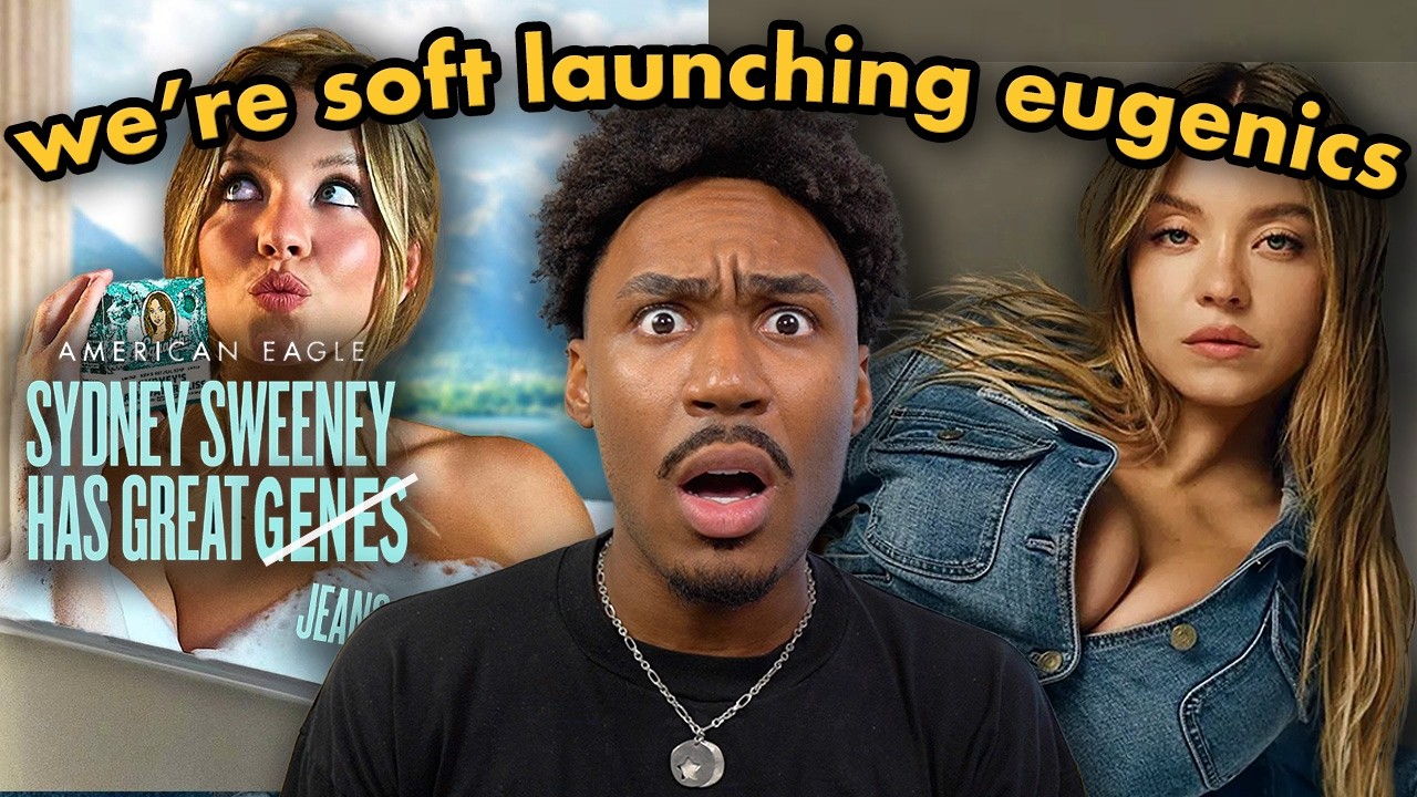 YouTube post by @imuRgency for Genius. Caption reads: Sydney Sweeney And The Rise Of Red-Pilled....