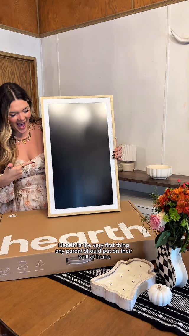 Instagram post by @lauren.b.webb for Hearth Display. Caption reads: [...] Use code LAUREN15 for a....