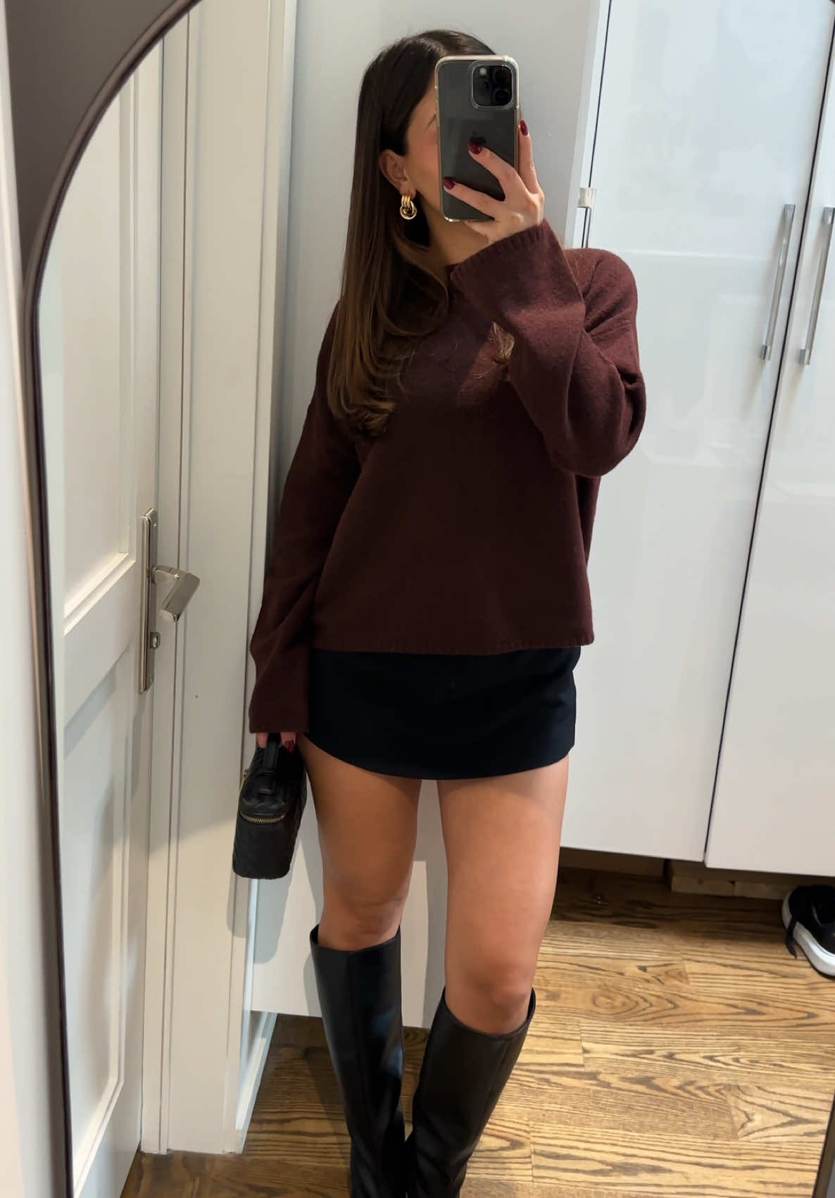 TikTok post by @jellywellybobelly for Steve Madden. Caption reads: [...] perfect knee high boots for fall from....