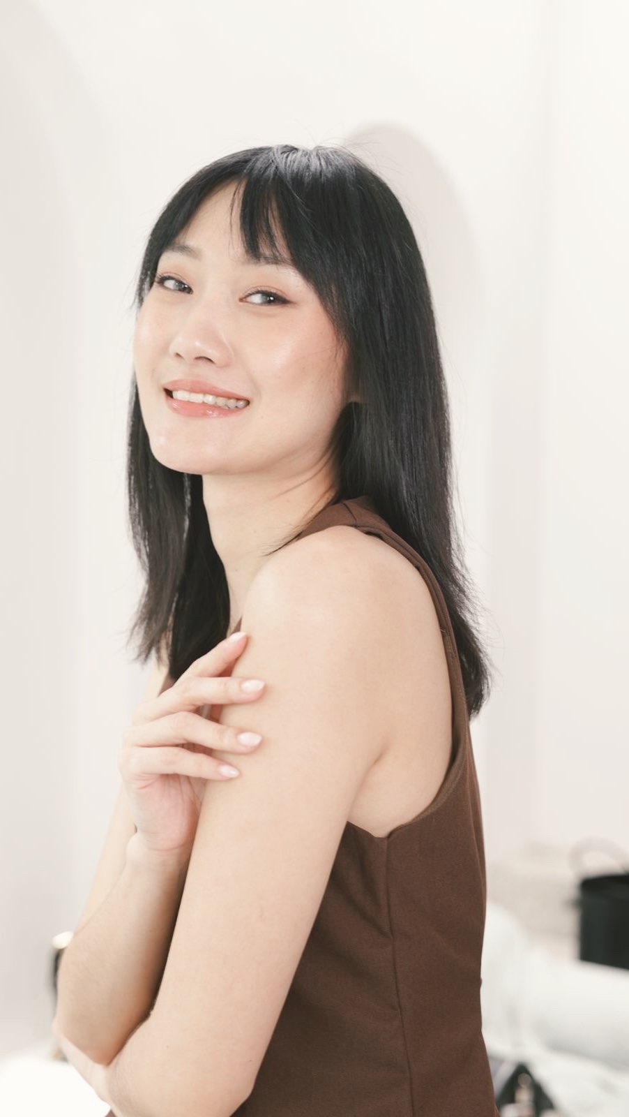 Instagram post by @ganegani for Jergens. Caption reads: Unlock ageless radiance with Jergens Deep....