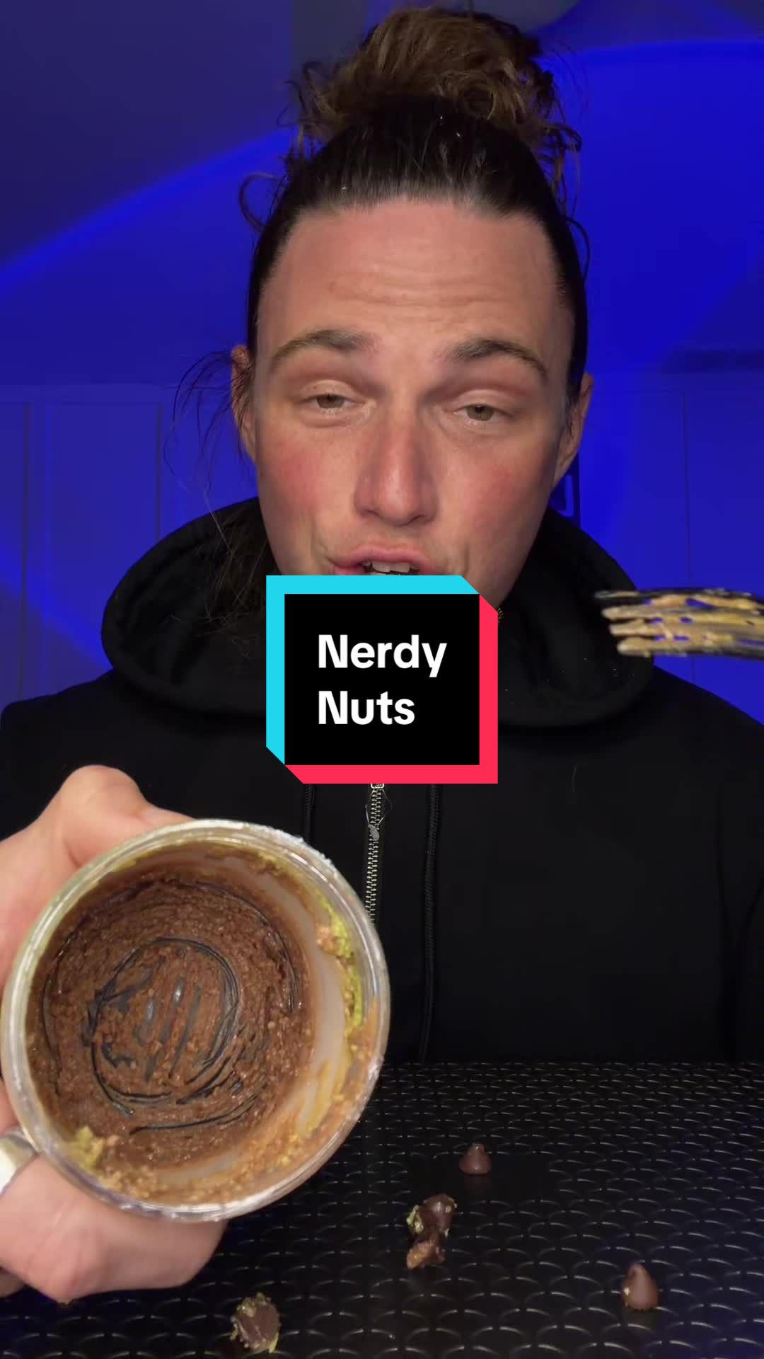 TikTok post by @.thefittestrealtor for Nerdy Nuts. Caption reads: Nerdy Nuts 🥜 #snacks #foodie #mukbang #asmr #fyp....