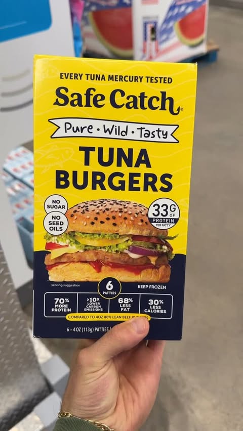 Instagram post by @joey_wellness for Safe Catch. Caption reads: [...] tuna sold at costco? Well that brand,....