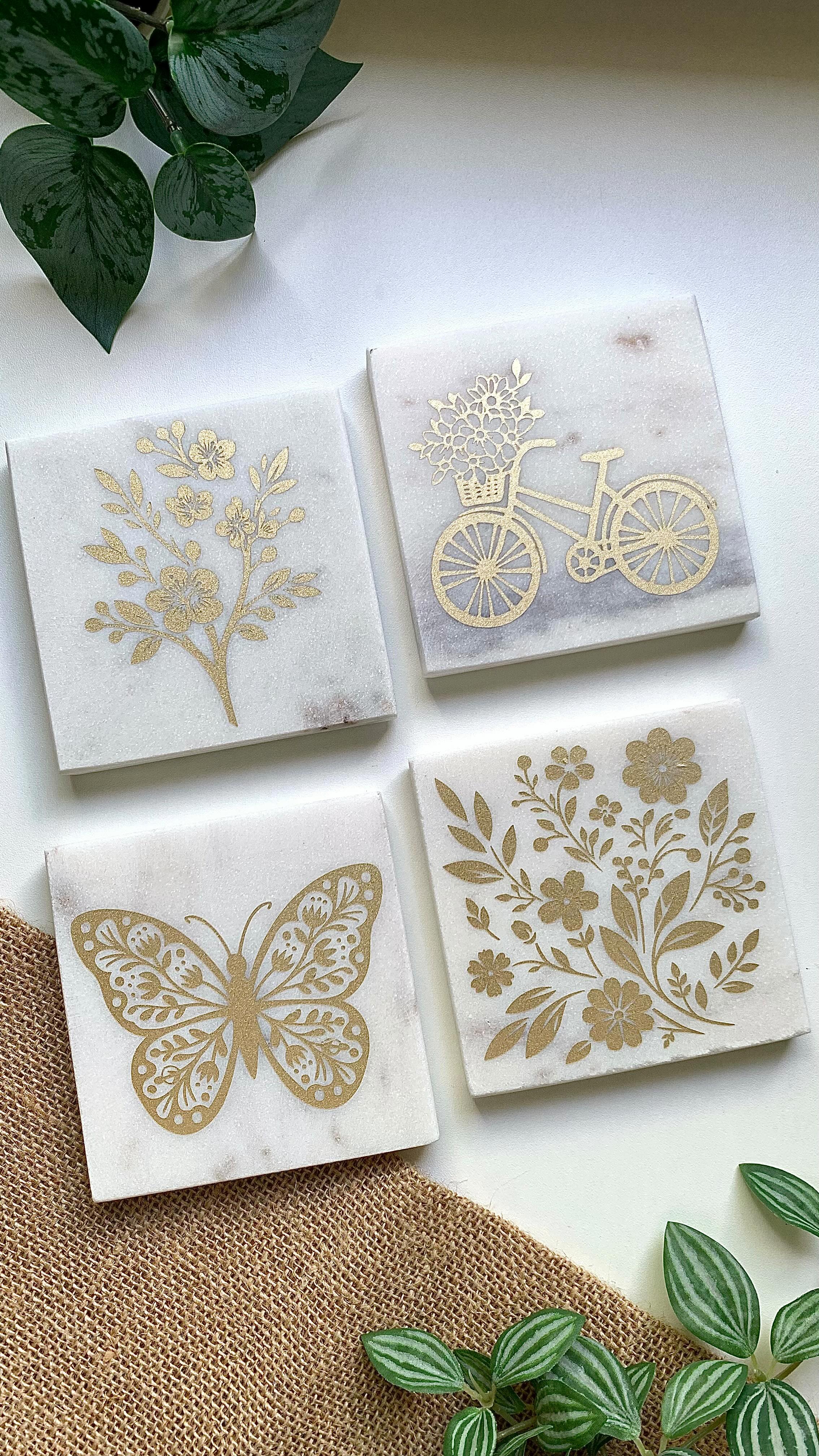 Instagram post by @lumi_makes_art for Cricut. Caption reads: Edle Untersetzer x @cricut_de 

Anzeige |....