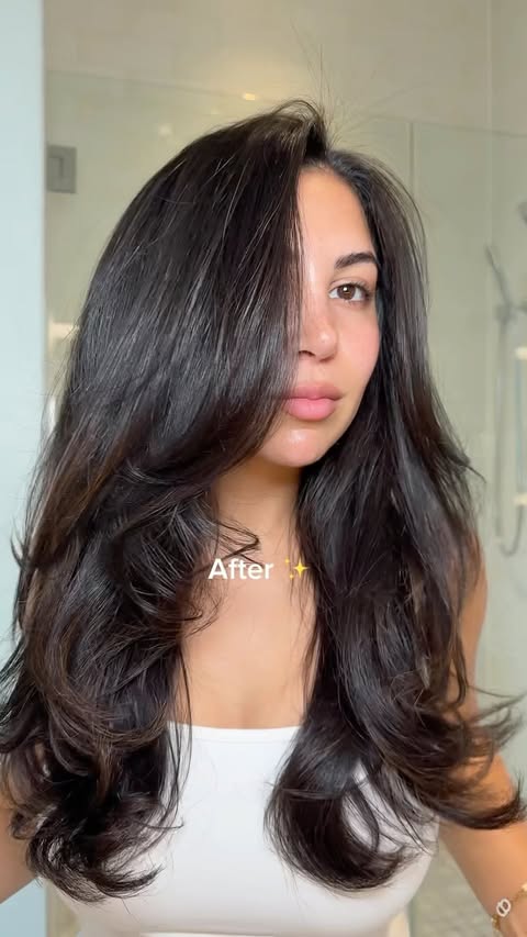 Instagram post by @christineabraham for amika. Caption reads: [...] not I have a good blowout thanks to my....