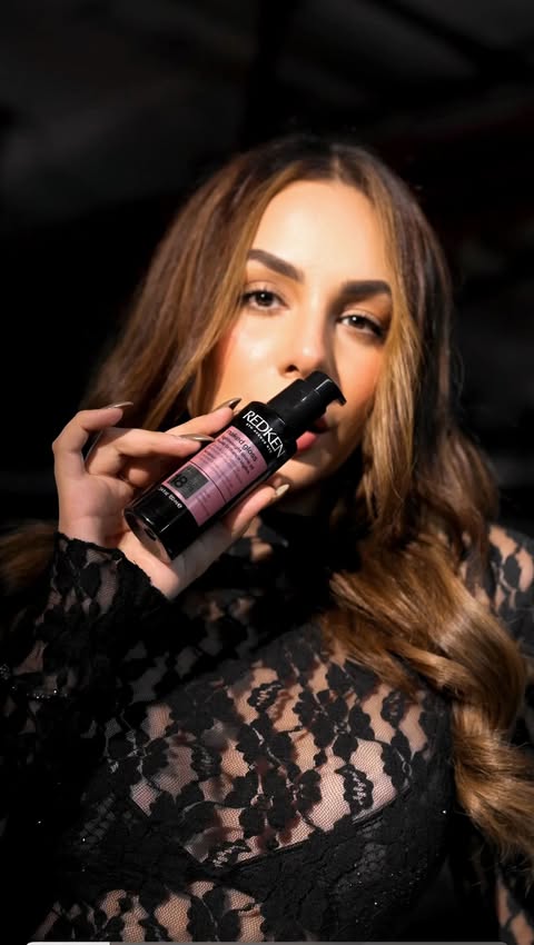 Instagram post by @nitibhakaul for Nykaa. Caption reads: #Collaboration | The glass-hair reveal you weren’t....