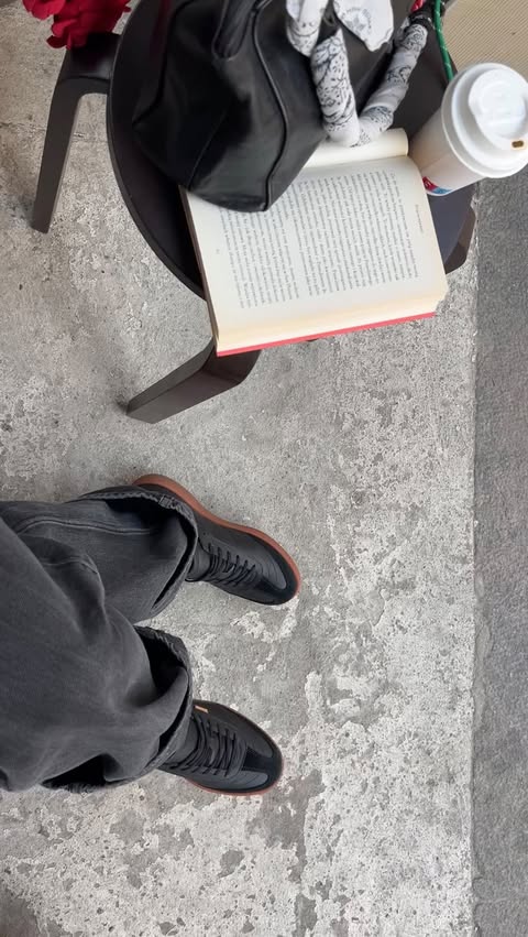 Instagram post by @gaaabrielyan for ECCO. Caption reads: Quick coffe in Warsaw with @ecco ☕️#ECCO #reklama.