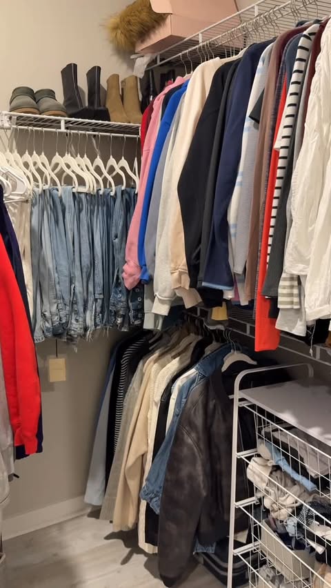 Instagram post by @emmareneevaughn for BLACK+DECKER. Caption reads: tackling my closet for day 9 of vlogmas cleaning....