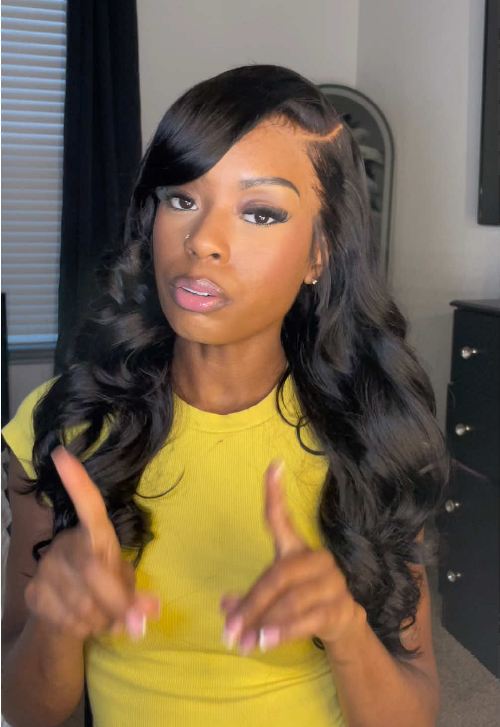 TikTok post by an influencer for Ashimary Hair. Caption reads: [...] one of my favs 💕 @Ashimary Hair Beauty....