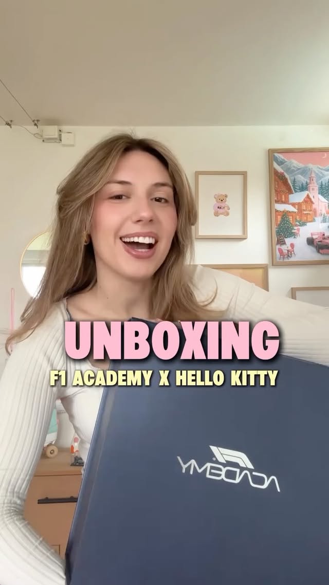 Instagram post by @manon_racing_team for Hello Kitty. Caption reads: [...] Thank you so so much !! @f1academy....