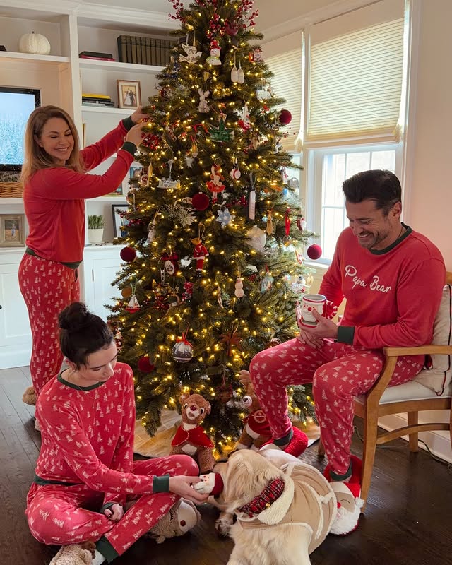 Instagram post by @wesbrown225 for Dearfoams. Caption reads: Our family is living in our Dearfoams pajamas &....