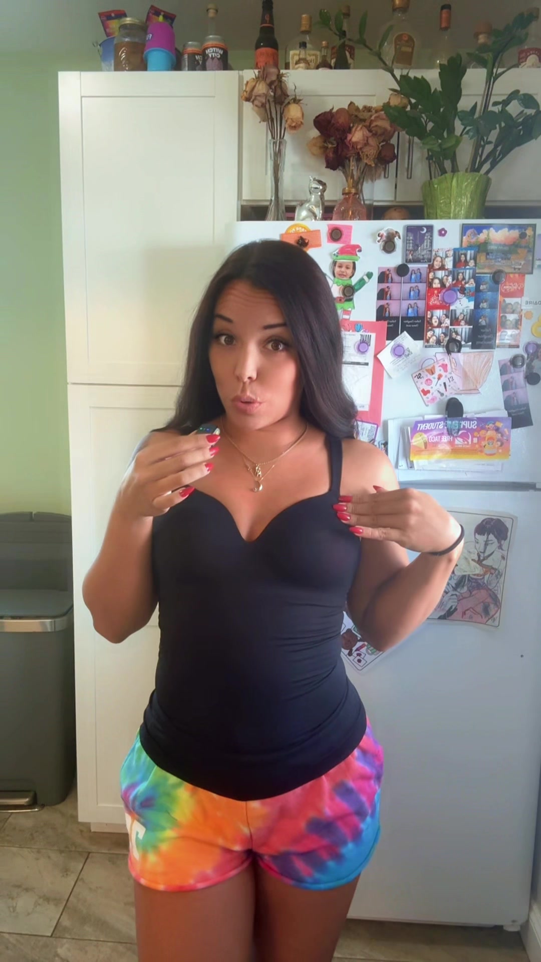 TikTok post by an influencer for FeelinGirl. Caption reads: [...] in their basic collection @FeelinGirl LLC....