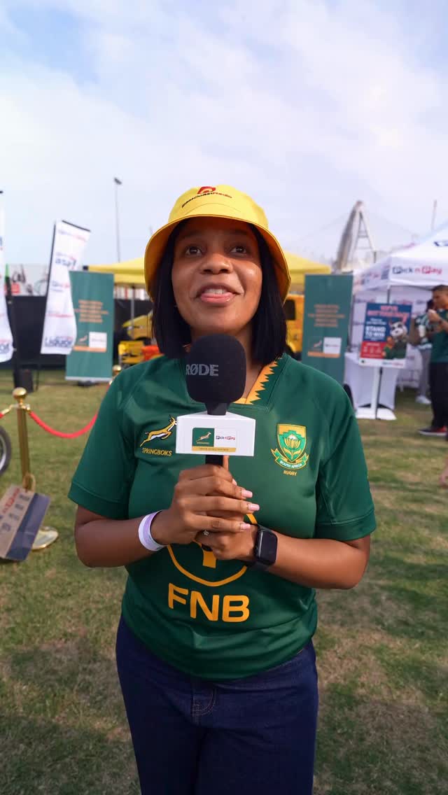 Instagram post by @therealteexaba for Pick n Pay. Caption reads: Kick for the post or go for the corner? 👀🏉 Fans....