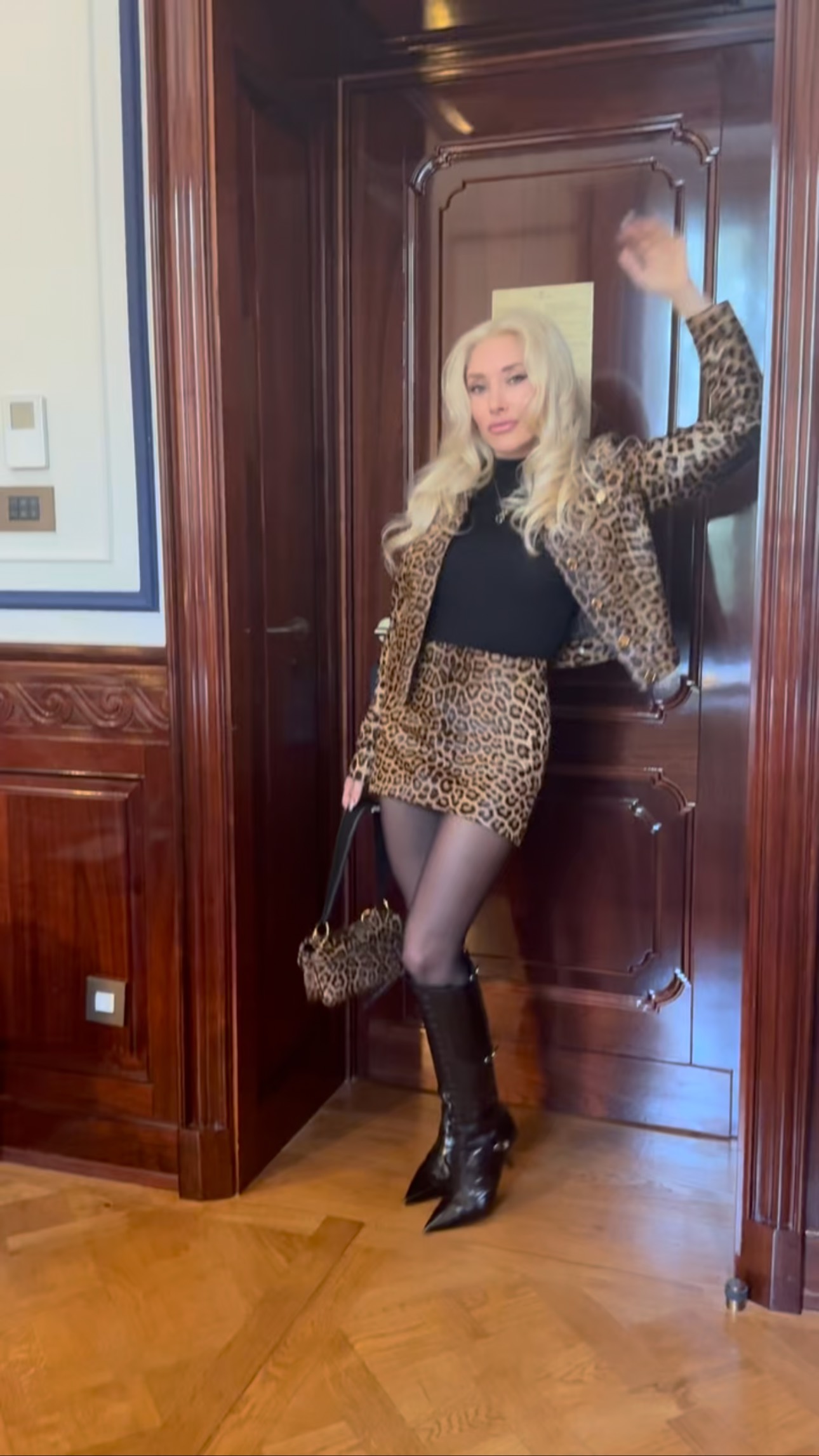 Instagram post by @tastethevino for Roberto Cavalli. Caption reads: When your Milan life turns into a paparazzi moment....