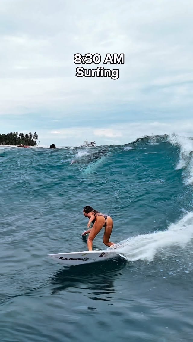 Instagram post by @briannacope for KT Tape. Caption reads: [...] + breakfast and then surf all day🙃 @kttape....