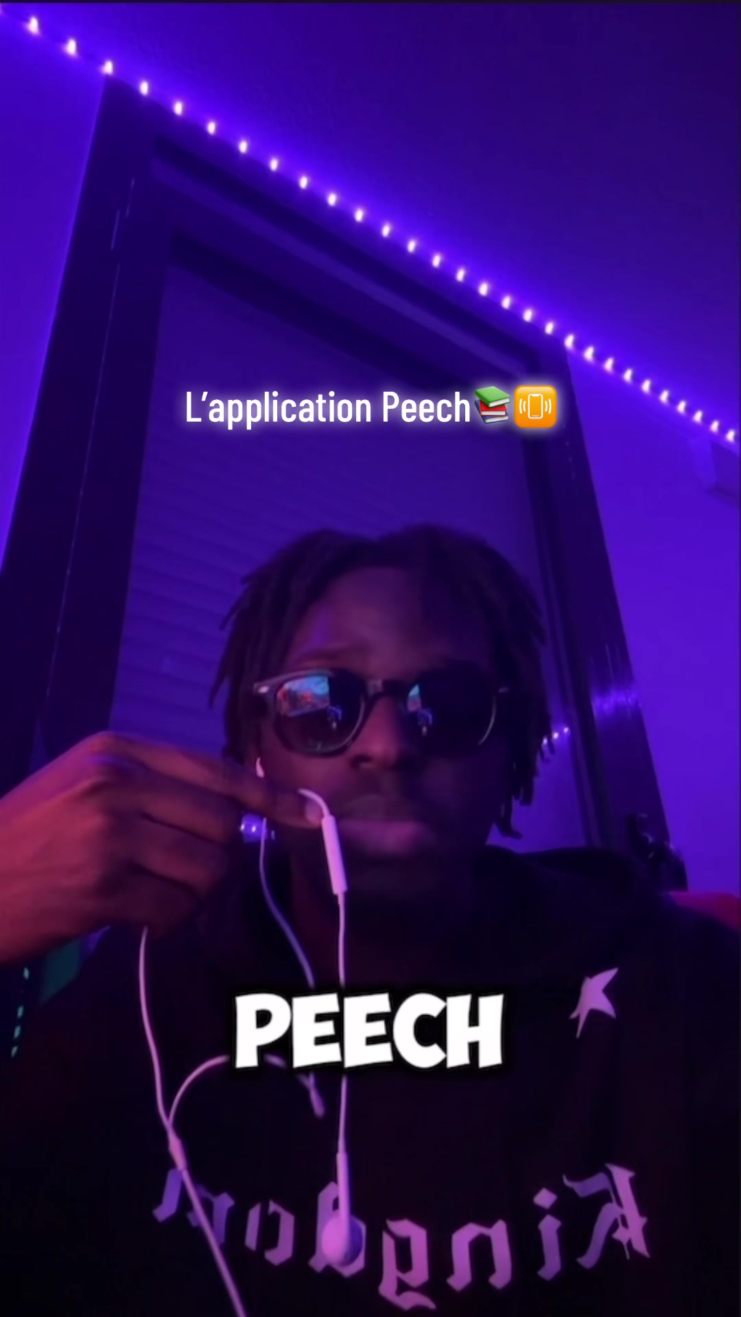 TikTok post by @soboyy.off for Peech App. Caption reads: Installe l’application Peech.. @Peech App....