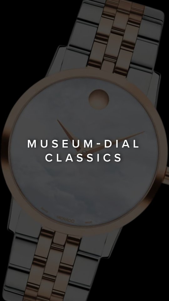 Instagram post by @helioswatches for Movado. Caption reads: In a world racing toward excess, true refinement....