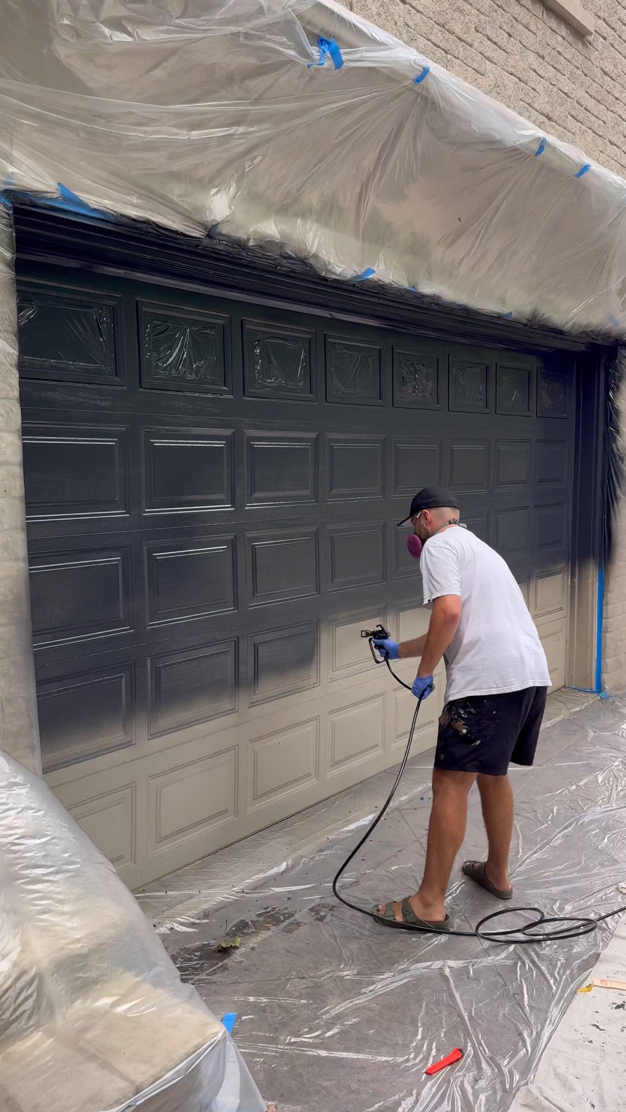 Instagram post by @thefurnitureguyyy for Wagner SprayTech. Caption reads: With the rights tools, even the biggest of jobs....