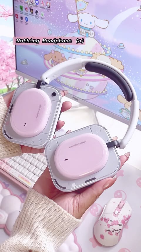 Instagram post by @shaunychu for Nothing. Caption reads: (gifted) Nothing Headphone (a) 🎀 These headphones....