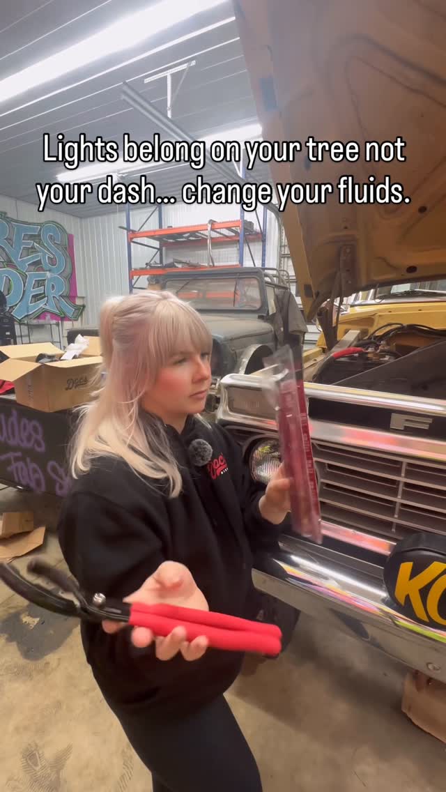 Instagram post by @mads_lovejoy for Doc's Diesel. Caption reads: [...] keep ignoring that light on the dash.....