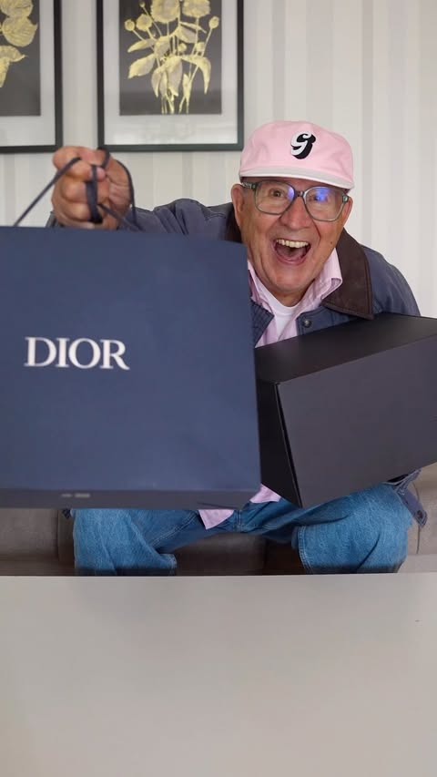Instagram post by @jaadiee for Dior Beauty. Caption reads: [...] what Gramps smells like? 👀🤩👴🏻....