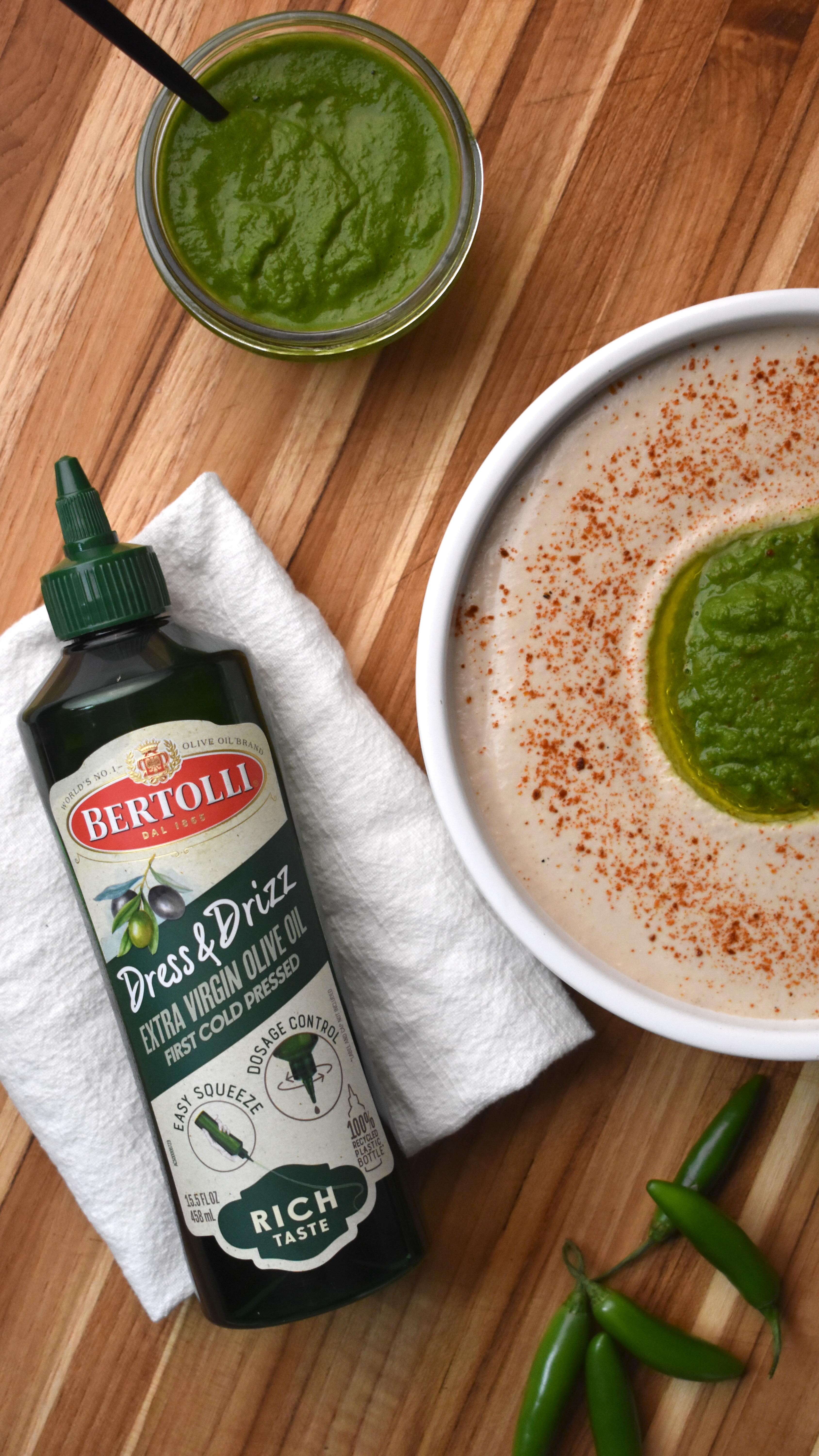 Instagram post by @platedbypadda for Bertolli. Caption reads: [...] and finished with a golden drizzle of....