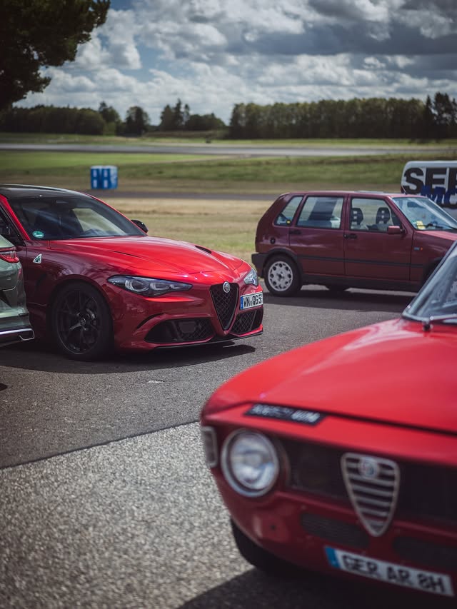 Instagram post by @my_redgiulia for Alfa Romeo. Caption reads: How a perfect summer day looks like for me? 😉 To....