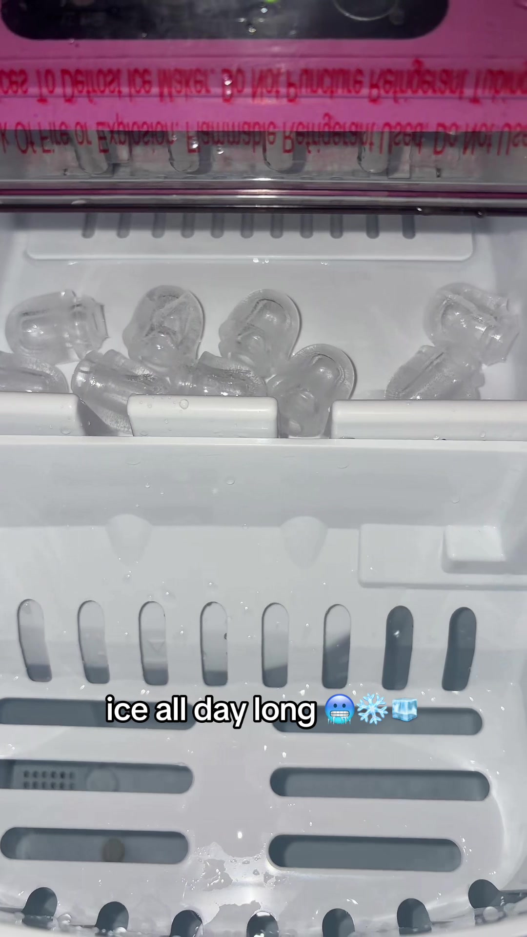 TikTok post by @mariahalexisss.2300 for Euhomy US. Caption reads: Literally had my ice done in less than 10 minutes…....