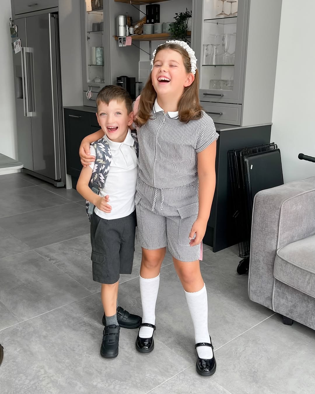 Instagram post by @connorckern for Schuh. Caption reads: #AD | The kids are fully prepared for the new....